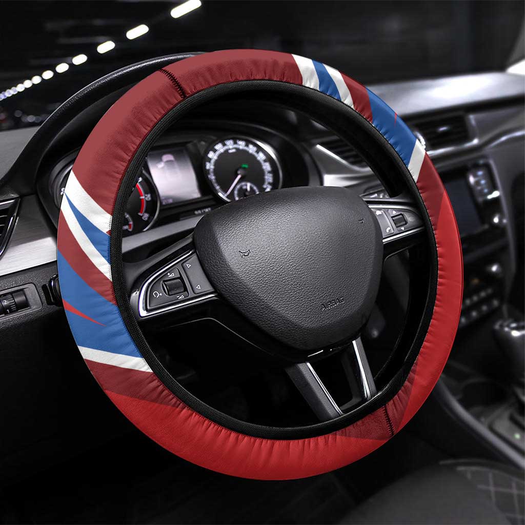 Second Empire of Haiti Steering Wheel Cover Imperial Flag of Haiti 1849-1859