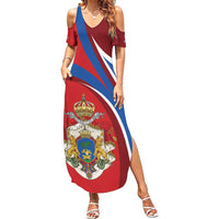 Second Empire of Haiti Personalized Summer Maxi Dress Imperial Flag of Haiti 1849-1859
