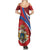 Second Empire of Haiti Personalized Summer Maxi Dress Imperial Flag of Haiti 1849-1859