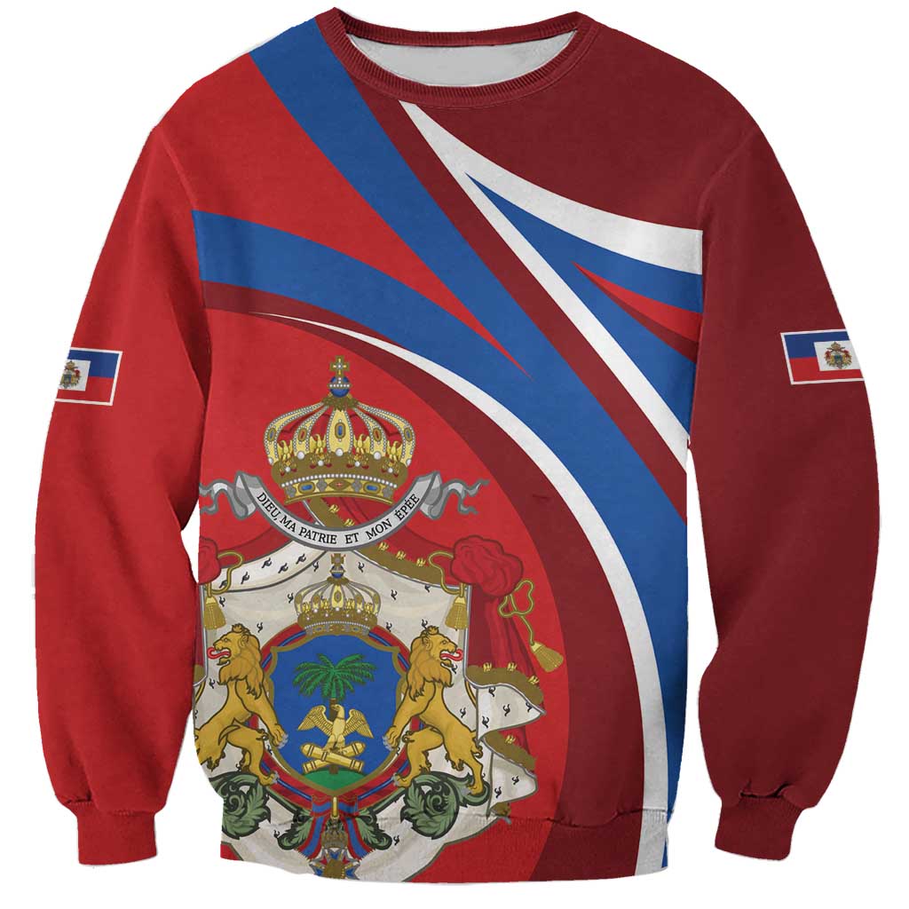 Second Empire of Haiti Personalized Sweatshirt Imperial Flag of Haiti 1849-1859