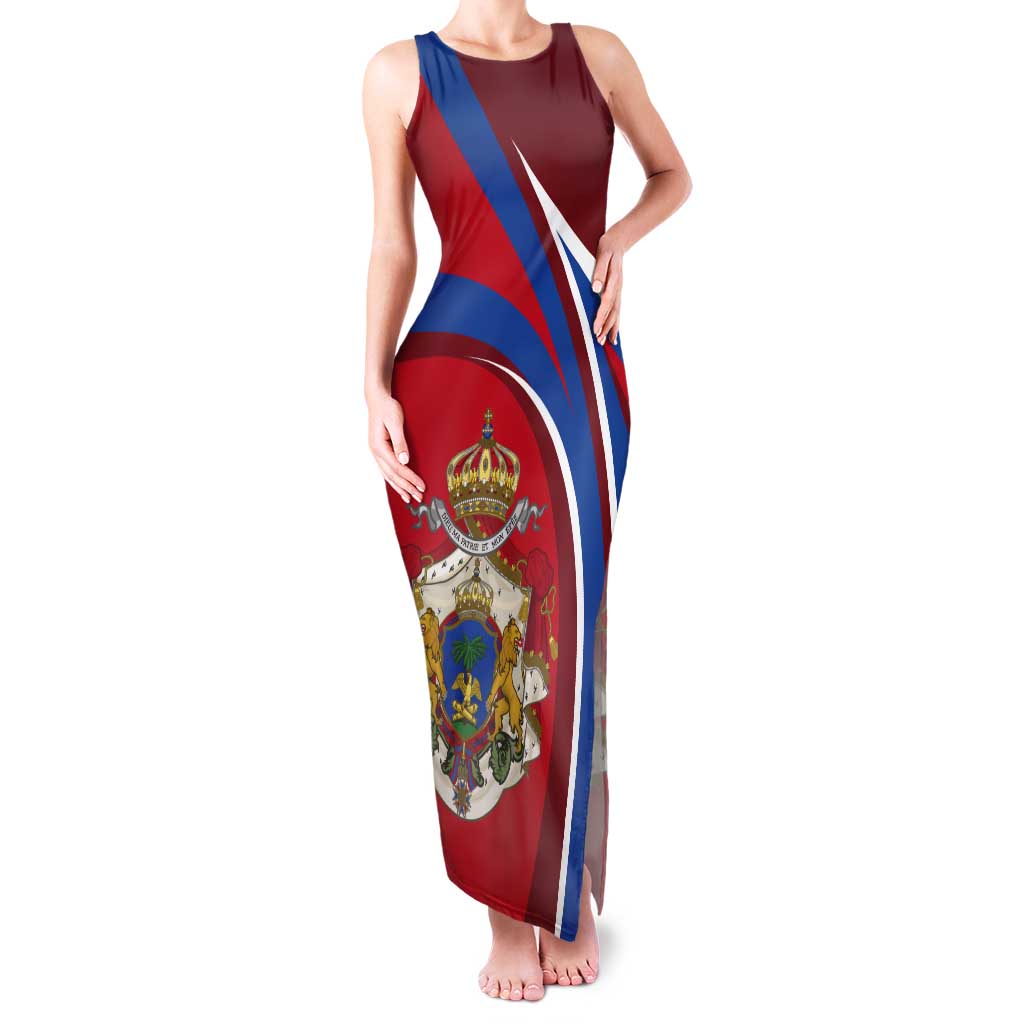 Second Empire of Haiti Personalized Tank Maxi Dress Imperial Flag of Haiti 1849-1859