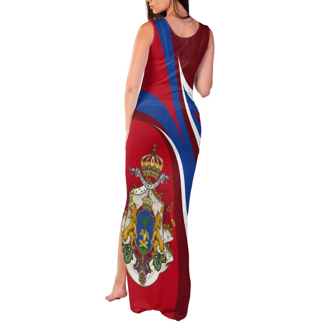 Second Empire of Haiti Personalized Tank Maxi Dress Imperial Flag of Haiti 1849-1859