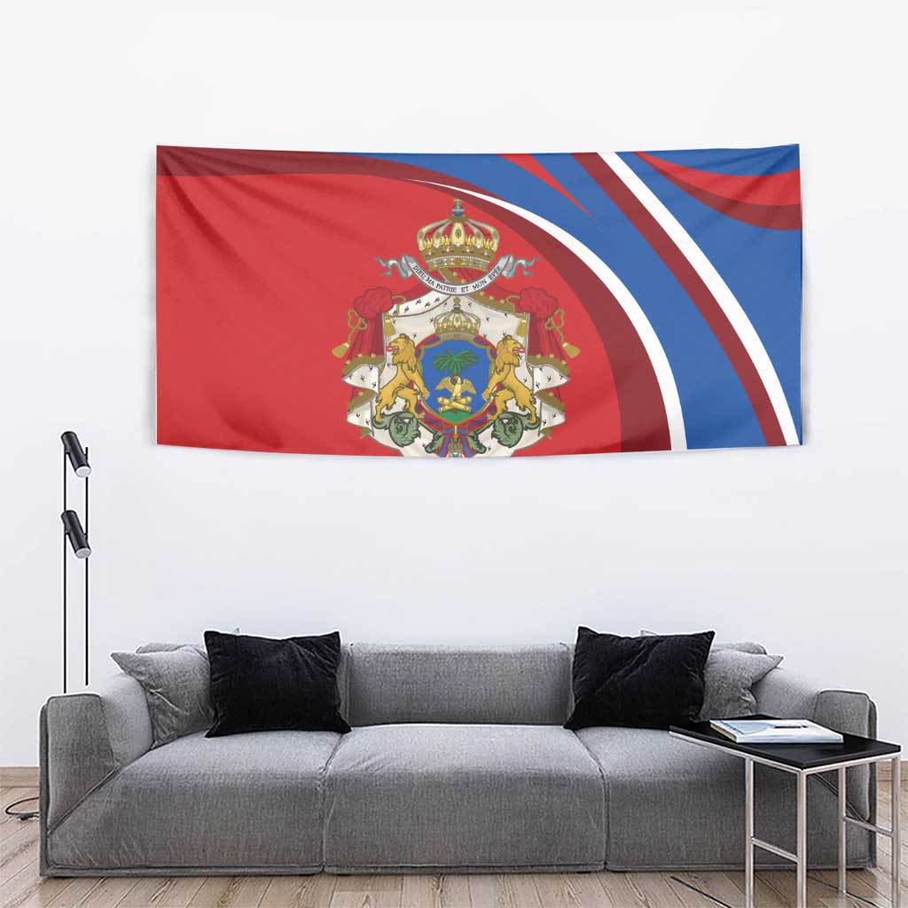 Second Empire of Haiti Personalized Tapestry Imperial Flag of Haiti 1849-1859