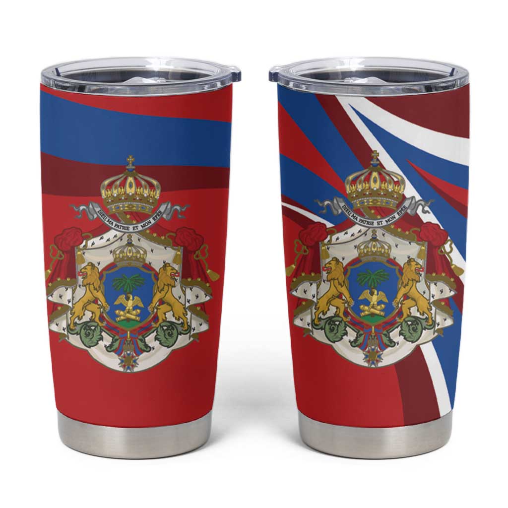 Second Empire of Haiti Personalized Tumbler Cup Imperial Flag of Haiti 1849-1859
