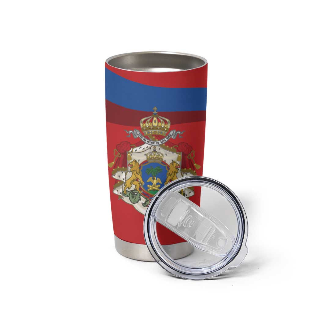 Second Empire of Haiti Personalized Tumbler Cup Imperial Flag of Haiti 1849-1859