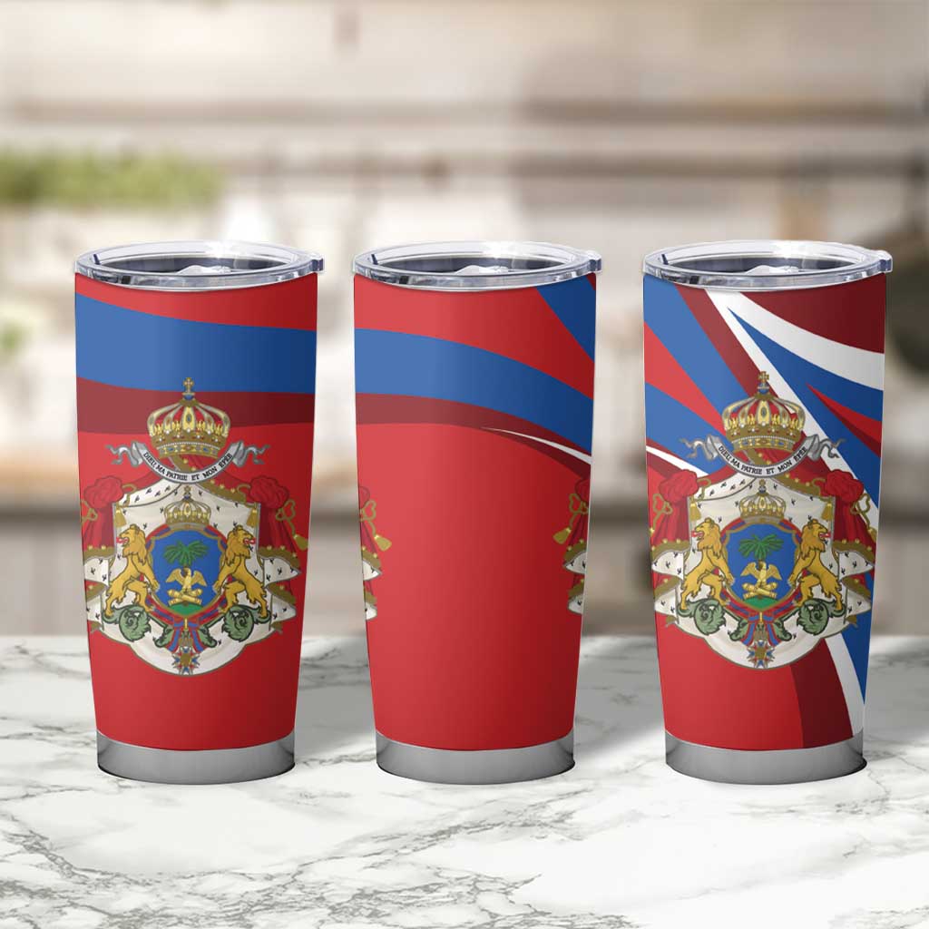 Second Empire of Haiti Personalized Tumbler Cup Imperial Flag of Haiti 1849-1859