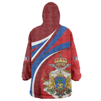 Second Empire of Haiti Personalized Wearable Blanket Hoodie Imperial Flag of Haiti 1849-1859