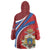 Second Empire of Haiti Personalized Wearable Blanket Hoodie Imperial Flag of Haiti 1849-1859