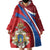 Second Empire of Haiti Personalized Wearable Blanket Hoodie Imperial Flag of Haiti 1849-1859