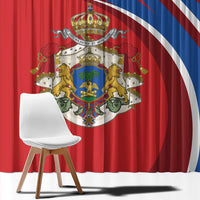 Second Empire of Haiti Personalized Window Curtain Imperial Flag of Haiti 1849-1859