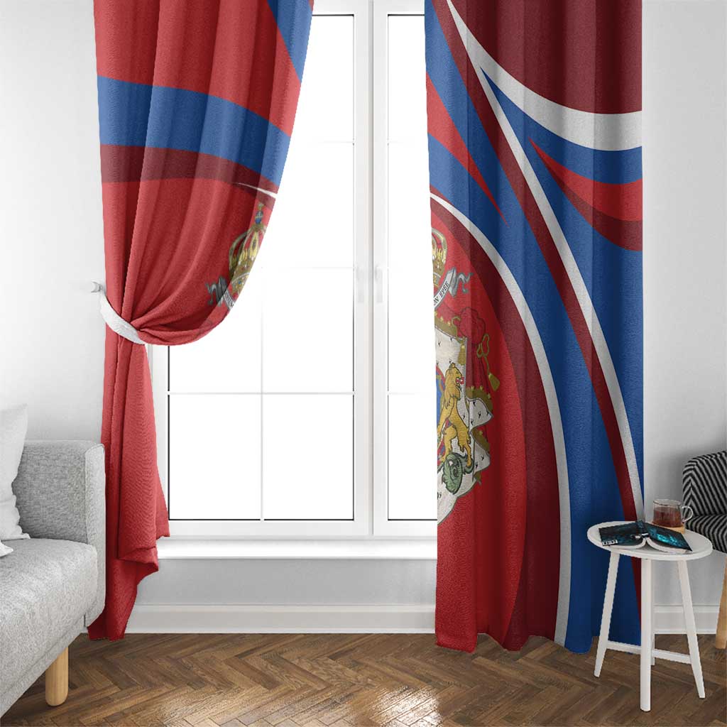Second Empire of Haiti Personalized Window Curtain Imperial Flag of Haiti 1849-1859