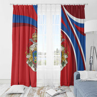 Second Empire of Haiti Personalized Window Curtain Imperial Flag of Haiti 1849-1859