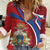 Second Empire of Haiti Personalized Women Casual Shirt Imperial Flag of Haiti 1849-1859