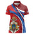 Second Empire of Haiti Personalized Women Polo Shirt Imperial Flag of Haiti 1849-1859