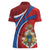 Second Empire of Haiti Personalized Women Polo Shirt Imperial Flag of Haiti 1849-1859