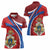 Second Empire of Haiti Personalized Women Polo Shirt Imperial Flag of Haiti 1849-1859