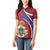 Second Empire of Haiti Personalized Women Polo Shirt Imperial Flag of Haiti 1849-1859
