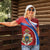 Second Empire of Haiti Personalized Women Polo Shirt Imperial Flag of Haiti 1849-1859