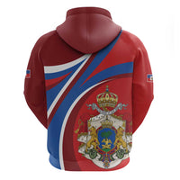Second Empire of Haiti Personalized Zip Hoodie Imperial Flag of Haiti 1849-1859