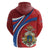 Second Empire of Haiti Personalized Zip Hoodie Imperial Flag of Haiti 1849-1859