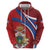 Second Empire of Haiti Personalized Zip Hoodie Imperial Flag of Haiti 1849-1859