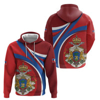 Second Empire of Haiti Personalized Zip Hoodie Imperial Flag of Haiti 1849-1859
