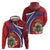 Second Empire of Haiti Personalized Zip Hoodie Imperial Flag of Haiti 1849-1859