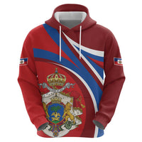 Second Empire of Haiti Personalized Zip Hoodie Imperial Flag of Haiti 1849-1859