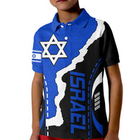 Israel Kid Polo Shirt Stars of David Sporty Style - Wonder Print Shop