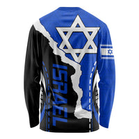 Israel Long Sleeve Shirt Stars of David Sporty Style LT9