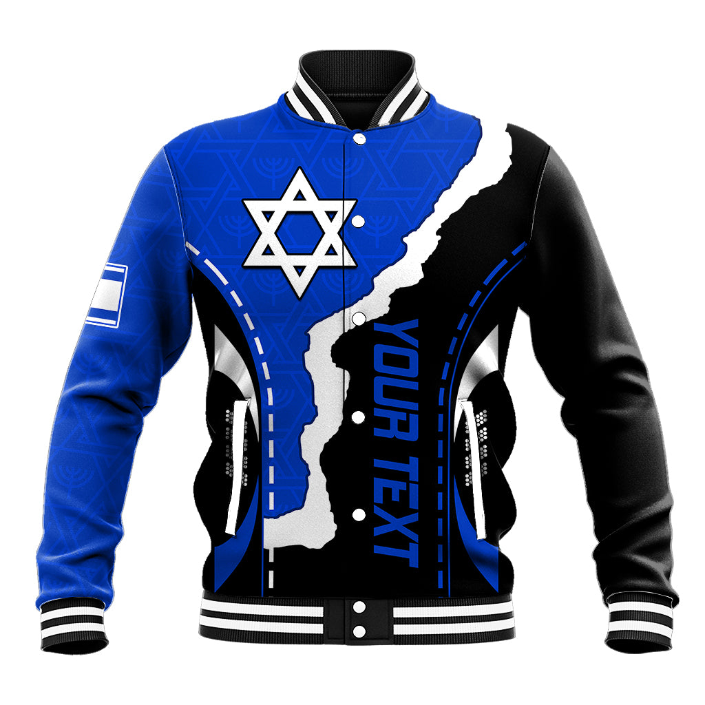 Custom Israel Baseball Jacket Stars of David Sporty Style LT9 - Wonder Print Shop