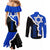 custom-israel-couples-matching-mermaid-dress-and-long-sleeve-button-shirts-stars-of-david-sporty-style
