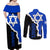 Custom Israel Couples Matching Off Shoulder Maxi Dress and Long Sleeve Button Shirts Stars of David Sporty Style LT9 - Wonder Print Shop