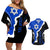 Custom Israel Couples Matching Off Shoulder Short Dress and Hawaiian Shirt Stars of David Sporty Style LT9 - Wonder Print Shop