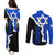 Custom Israel Couples Matching Puletasi Dress and Long Sleeve Button Shirts Stars of David Sporty Style LT9 - Wonder Print Shop