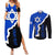 Custom Israel Couples Matching Summer Maxi Dress and Long Sleeve Button Shirts Stars of David Sporty Style LT9 - Wonder Print Shop