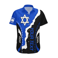 Custom Israel Hawaiian Shirt Stars of David Sporty Style - Wonder Print Shop