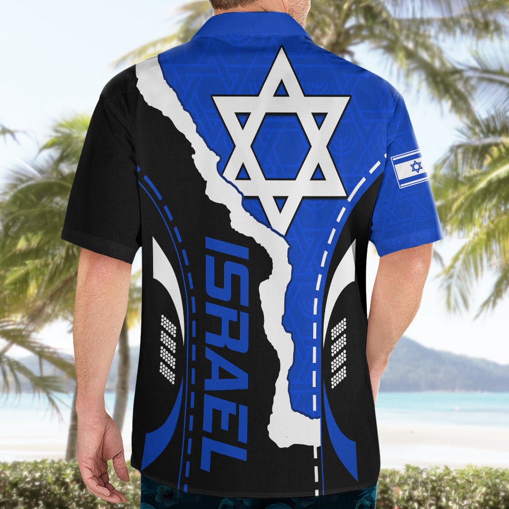 Custom Israel Hawaiian Shirt Stars of David Sporty Style - Wonder Print Shop
