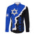 Custom Israel Long Sleeve Button Shirt Stars of David Sporty Style - Wonder Print Shop