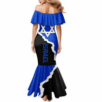 Custom Israel Mermaid Dress Stars of David Sporty Style - Wonder Print Shop