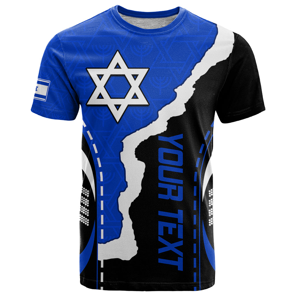Custom Israel T Shirt Stars of David Sporty Style - Wonder Print Shop