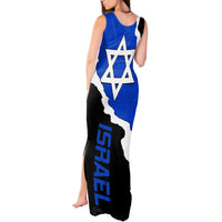 Custom Israel Tank Maxi Dress Stars of David Sporty Style - Wonder Print Shop