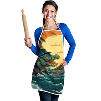 Everglades Alligator Alcatraz Vintage Apron - Wonder Print Shop