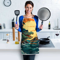 Everglades Alligator Alcatraz Vintage Apron - Wonder Print Shop