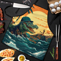 Everglades Alligator Alcatraz Vintage Apron - Wonder Print Shop