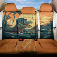 Everglades Alligator Alcatraz Vintage Back Car Seat Cover - Wonder Print Shop