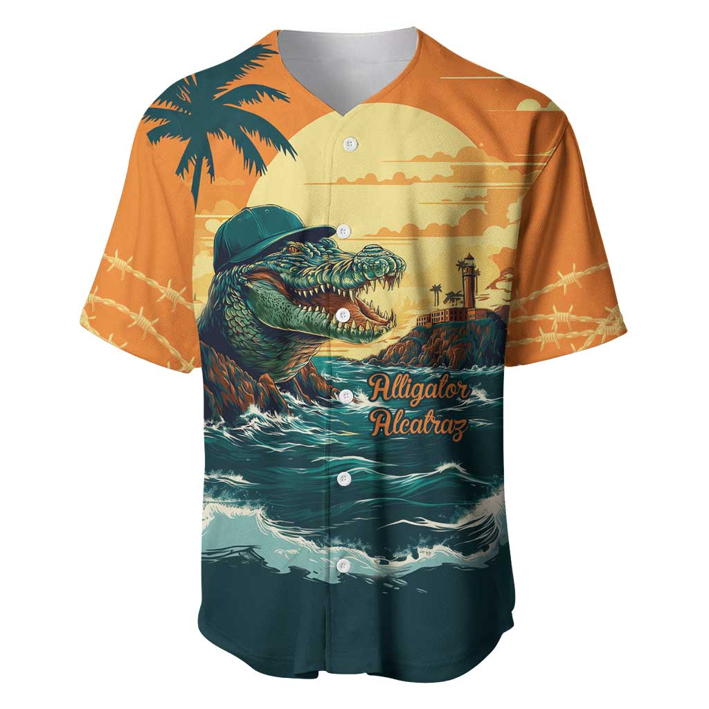 Everglades Alligator Alcatraz Vintage Baseball Jersey - Wonder Print Shop