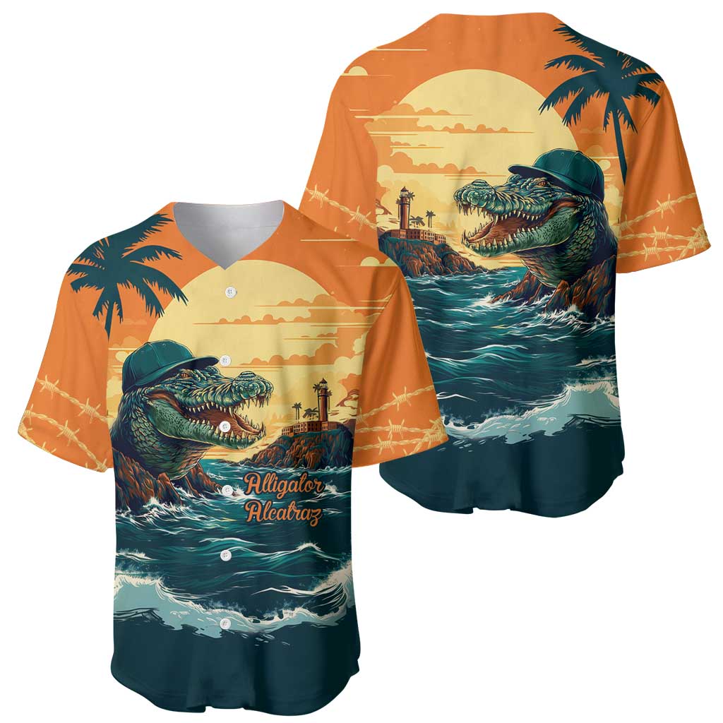 Everglades Alligator Alcatraz Vintage Baseball Jersey - Wonder Print Shop