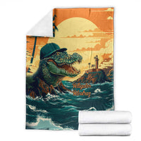 Everglades Alligator Alcatraz Vintage Blanket - Wonder Print Shop