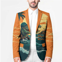 Everglades Alligator Alcatraz Vintage Blazer - Wonder Print Shop